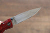MCUSTA Take (Bamboo) Stainless Steel Damascus Pocket Knife 71mm Pakka wood Handle - Japannywholesale