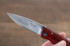 MCUSTA Take (Bamboo) Stainless Steel Damascus Pocket Knife 71mm Pakka wood Handle - Japannywholesale