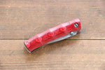 MCUSTA Take (Bamboo) Stainless Steel Damascus Pocket Knife 71mm Pakka wood Handle - Japannywholesale