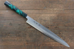 Sakai Takayuki Nanairo INOX Molybdenum Yanagiba  270mm ABS resin(Green tortoiseshell) Handle - Japannywholesale