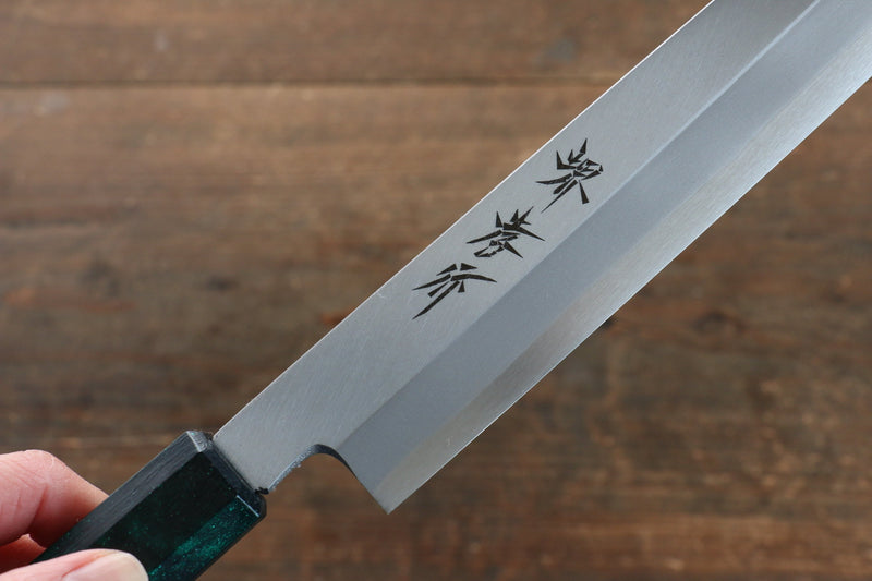 Sakai Takayuki Nanairo INOX Molybdenum Yanagiba  270mm ABS resin(Green tortoiseshell) Handle - Japannywholesale