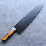 Black Magnolia Sheath for 270mm Gyuto with Plywood pin 金子 - Japannywholesale