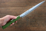 Sakai Takayuki Nanairo INOX Molybdenum Yanagiba  270mm ABS resin(Green pearl) Handle - Japannywholesale