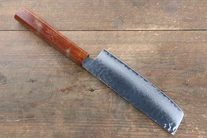 Sakai Takayuki VG10 33 Layer Damascus Nakiri  160mm Live oak Lacquered (Seiren) Handle - Japannywholesale