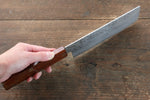 Sakai Takayuki VG10 33 Layer Damascus Nakiri  160mm Live oak Lacquered (Seiren) Handle - Japannywholesale