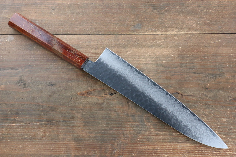 Sakai Takayuki VG10 33 Layer Damascus Gyuto  240mm Live oak Lacquered (Seiren) Handle - Japannywholesale