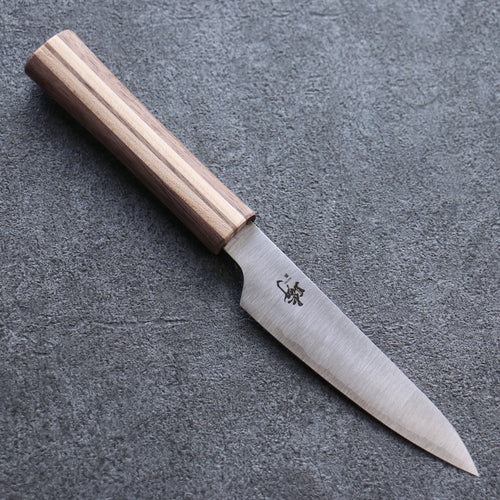 Shigeki Tanaka Majiro Silver Steel No.3 Petty-Utility  120mm Maple, Cherry, Walnut Handle - Japannywholesale