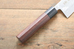 Kanetsune Blue Steel No.2 Damascus Santoku  165mm Shitan Handle - Japannywholesale