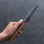 Shigeki Tanaka Majiro Silver Steel No.3 Petty-Utility  120mm Maple, Cherry, Walnut Handle - Japannywholesale