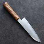 Shigeki Tanaka Majiro Silver Steel No.3 Santoku  165mm Maple, Cherry, Walnut Handle - Japannywholesale