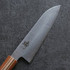 Shigeki Tanaka Majiro Silver Steel No.3 Santoku  165mm Maple, Cherry, Walnut Handle - Japannywholesale