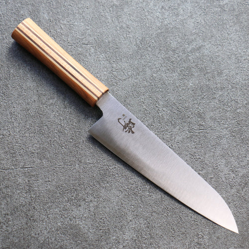 Shigeki Tanaka Majiro Silver Steel No.3 Gyuto  190mm Maple, Cherry, Walnut Handle - Japannywholesale