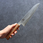 Shigeki Tanaka Majiro Silver Steel No.3 Gyuto  190mm Maple, Cherry, Walnut Handle - Japannywholesale