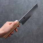 Shigeki Tanaka Majiro Silver Steel No.3 Nakiri  165mm Maple, Cherry, Walnut Handle - Japannywholesale