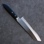 Kunihira VG1 Migaki Finished Santoku  170mm Navy blue Pakka wood Handle - Japannywholesale