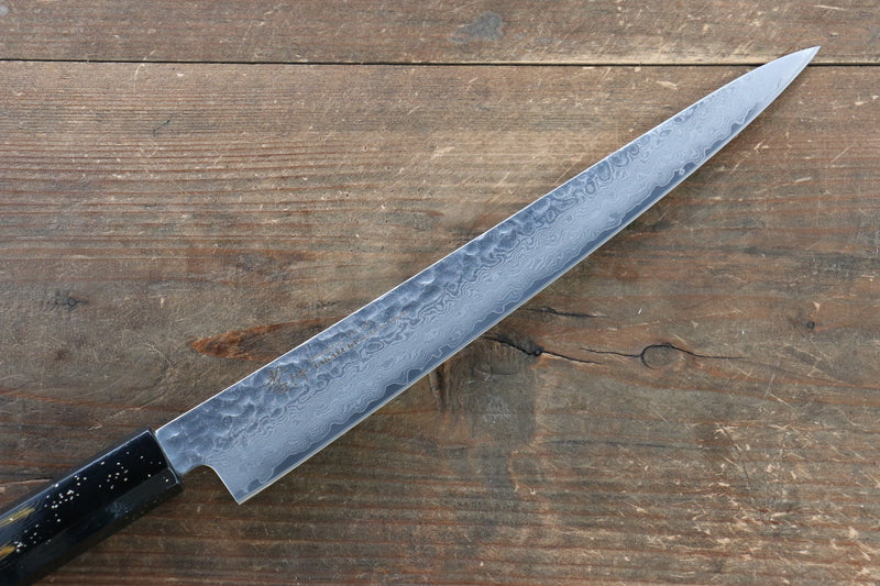 Sakai Takayuki VG10 33 Layer Damascus Sujihiki  240mm Live oak Lacquered (Saiu) Handle - Japannywholesale