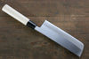 Kanetsune Blue Steel No.2 Migaki Finished Nakiri  165mm Magnolia Handle - Japannywholesale