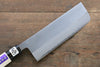 Kanetsune Blue Steel No.2 Migaki Finished Nakiri  165mm Magnolia Handle - Japannywholesale