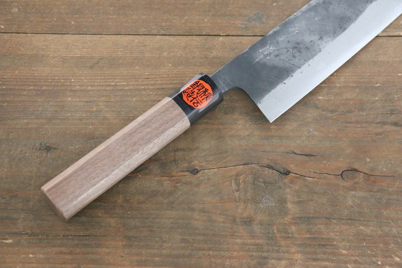 Shigeki Tanaka Blue Steel No.2 TEKKA Kurouchi Nakiri Japanese Chef Knife 165mm - Japannywholesale