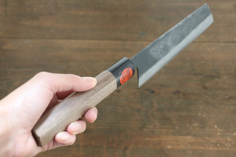 Tetsuhiro Blue steel 2 Nakiri vegetable knife 160mm (6.3) Black