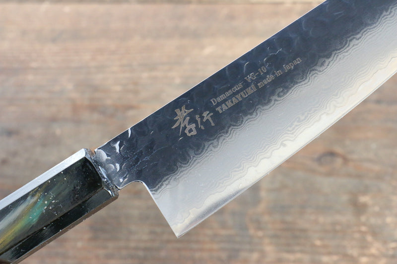 Sakai Takayuki VG10 33 Layer Damascus Santoku  170mm Live oak Lacquered (Saiu) Handle - Japannywholesale