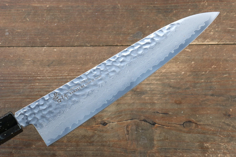 Sakai Takayuki VG10 33 Layer Damascus Gyuto  240mm Live oak Lacquered (Saiu) Handle - Japannywholesale