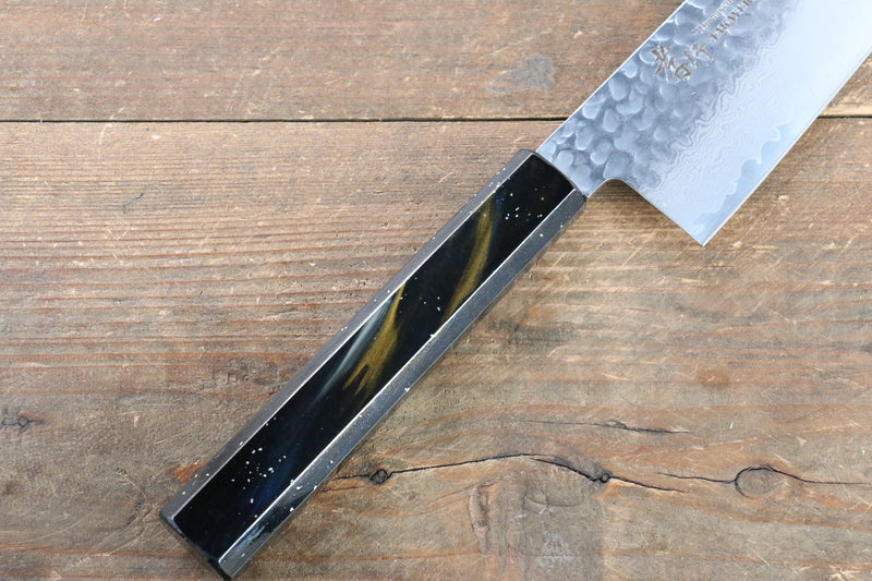 Sakai Takayuki VG10 33 Layer Damascus Gyuto  240mm Live oak Lacquered (Saiu) Handle - Japannywholesale