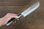 Sakai Takayuki VG10 33 Layer Damascus Nakiri  160mm Live oak Lacquered (Saiu) Handle - Japannywholesale