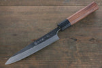 Yoshimi Kato Blue Super Clad Kurouchi Petty-Utility Japanese Chef Knife 150mm Honduras Handle - Japannywholesale