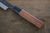 Yoshimi Kato Blue Super Clad Kurouchi Petty-Utility Japanese Chef Knife 150mm Honduras Handle - Japannywholesale