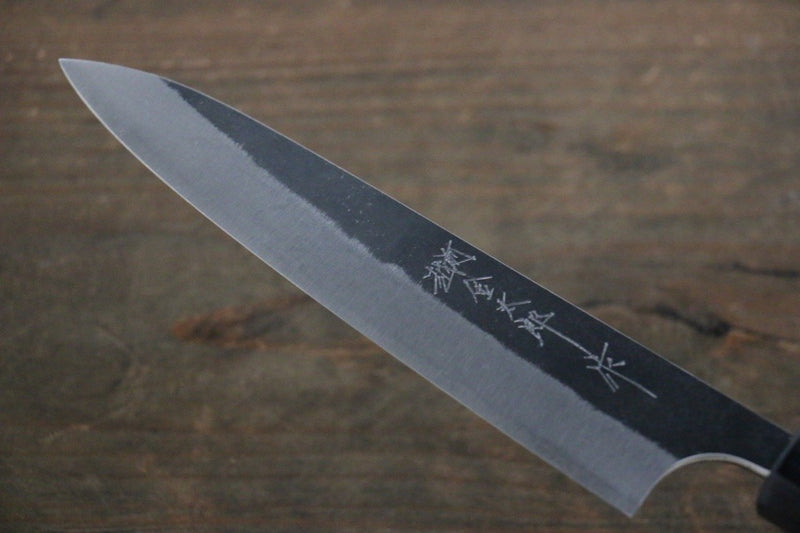 Yoshimi Kato Blue Super Clad Kurouchi Petty-Utility Japanese Chef Knife 150mm Honduras Handle - Japannywholesale