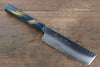 Sakai Takayuki VG10 33 Layer Damascus Nakiri  160mm Live oak Lacquered (Saiseki) Handle - Japannywholesale