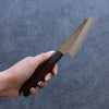 Misuzu VG10 Kasumitogi Kiritsuke Petty-Utility  105mm Brown Lacquered  Handle - Japannywholesale