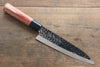 Kanetsune DSR-1K6 Hammered Gyuto  180mm Red Pakka wood Handle - Japannywholesale