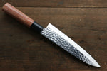 Kanetsune DSR-1K6 Hammered Gyuto  180mm Red Pakka wood Handle - Japannywholesale