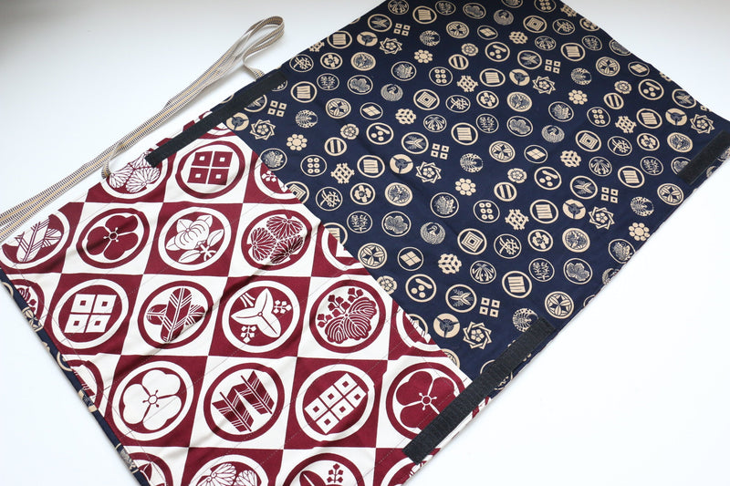 Japanese Style Knife Roll Redkamon-Ura-GoldKamon 4 Pockets - Japannywholesale