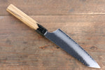 Sakai Takayuki VG10 33 Layer Damascus Kengata Santoku  160mm Live oak Lacquered (Kokushin) Handle - Japannywholesale