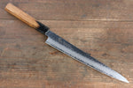 Sakai Takayuki VG10 33 Layer Damascus Sujihiki  240mm Live oak Lacquered (Kokushin) Handle - Japannywholesale