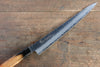 Sakai Takayuki VG10 33 Layer Damascus Sujihiki  240mm Live oak Lacquered (Kokushin) Handle - Japannywholesale