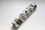 Japanese Style Knife Roll Shirocha-U-GoldKamon&Kon 4 Pockets - Japannywholesale