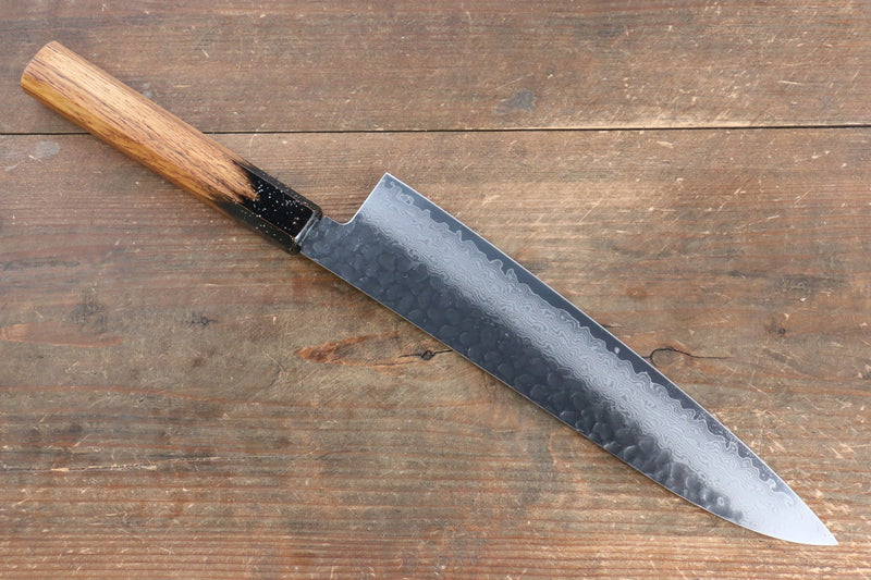 Sakai Takayuki VG10 33 Layer Damascus Gyuto  240mm Live oak Lacquered (Kokushin) Handle - Japannywholesale