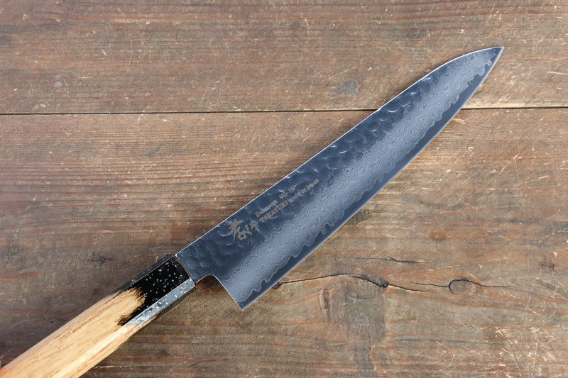 Sakai Takayuki VG10 33 Layer Damascus Gyuto  210mm Live oak Lacquered (Kokushin) Handle - Japannywholesale