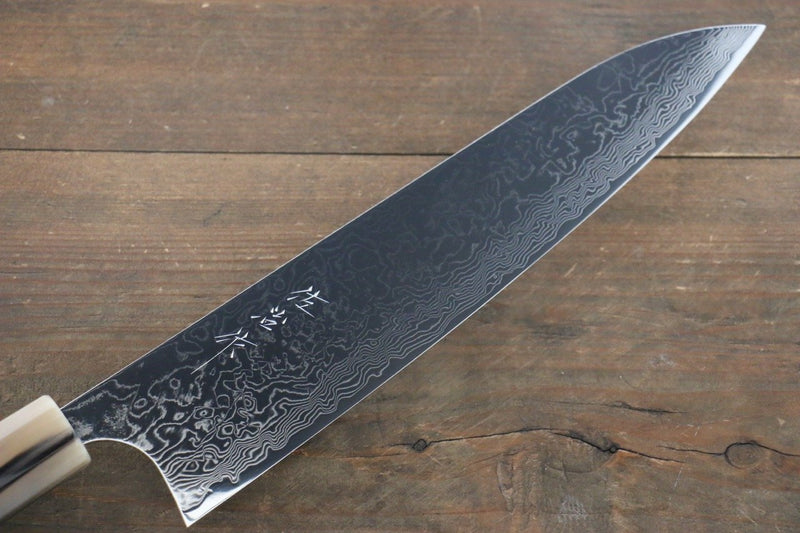 Saji Takeshi SG2 Super Gold 2 Black Damascus Gyuto Chef Knife