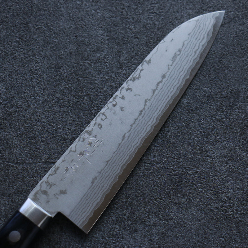 Kunihira Sairyu VG10 Damascus Gyuto  170mm Navy blue Pakka wood Handle - Japannywholesale