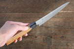 Sakai Takayuki VG10 33 Layer Damascus Petty-Utility  150mm Live oak Lacquered (Kokushin) Handle - Japannywholesale