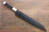 Sakai Takayuki Silver Steel No.3 Damascus Kiritsuke Yanagiba  270mm Ebony with Ring Handle with Sheath - Japannywholesale