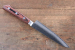 Seisuke VG10 33 Layer Damascus Petty-Utility  135mm Mahogany Handle with Sheath - Japannywholesale