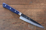 Seisuke Seiun VG10 33 Layer Damascus Petty-Utility  135mm Blue Pakka wood Handle with Sheath - Japannywholesale