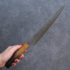 Seisuke SLD Washiji Sujihiki Japanese Knife 240mm Burnt Oak Handle - Japannywholesale