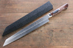 Sakai Takayuki Grand Chef [Left Handed] Swedish Steel-stn Kiritsuke Yanagiba  260mm Desert Ironwood(Sugihara model) Handle with Sheath - Japannywholesale